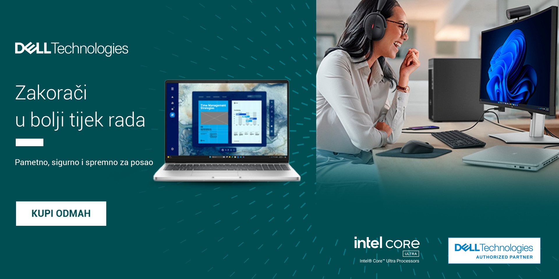 Dell laptpi s Intel procesorom 